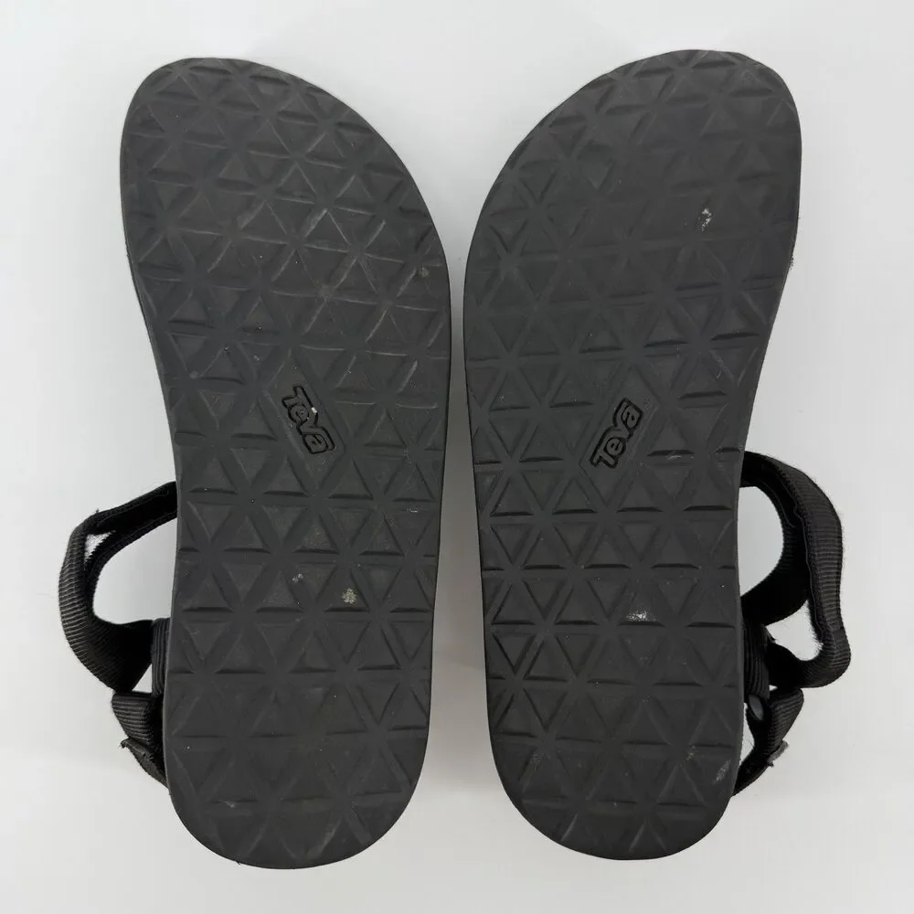 Teva Original Universal Sandals Men 10 Black Outdoor Waterproof Adjustable Strap